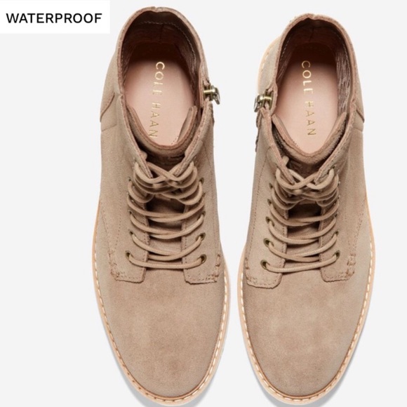 NWT COLE HAAN WATERPROOF SUEDE BOOTIE - Picture 14 of 16